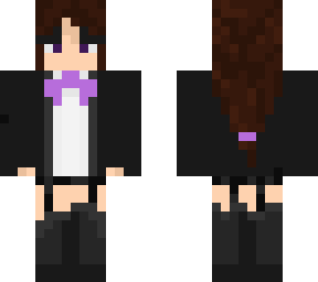 purple ribbon smoking girl
