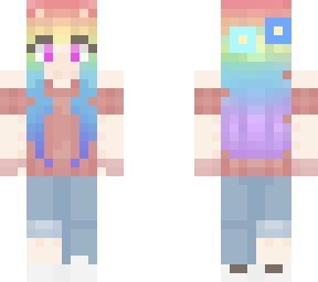 rainbow cat-girl