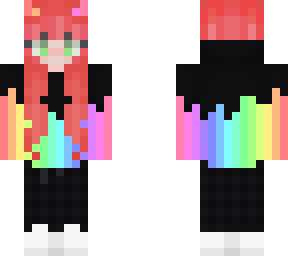 rainbow jacket girl