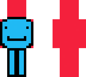 red and blue dream skin
