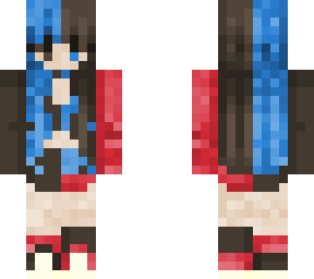 red and blue girl