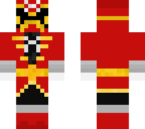 red super megaforce ranger | Minecraft Skin