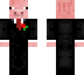 tuxedo pig