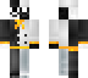 white and black