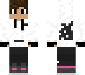white/black hoodie