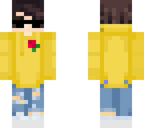 yellow hoodie minecraft skin