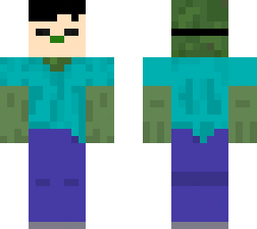 zombie wearing human mask