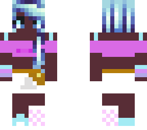 black blue hair girl