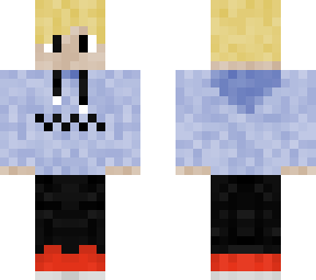 blonde boy with jordans/vans hoodie