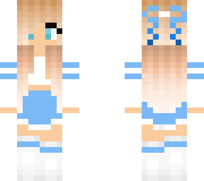 blue cheerleader