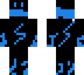 blue lightning man
