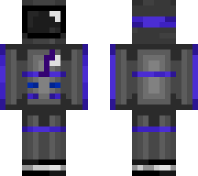 blue/purple astronaut