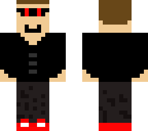 boy with red glasses