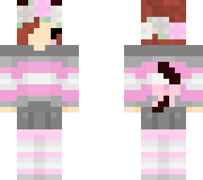 brown hair cat demigirl outfit