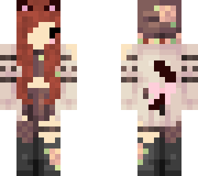 brown hair cat girl outfit