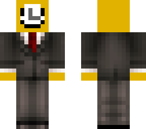 clock in a suit