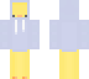 cute duck in hoodie skin purple blue