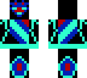 darkstripe aqua skin