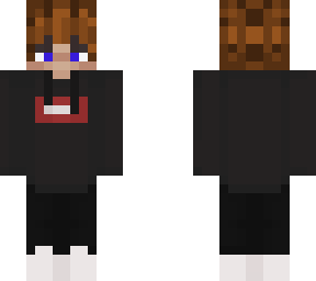 dream's old skin with brown hair and diffrent eyes