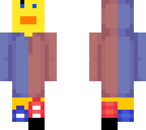 duck in a split jumper
