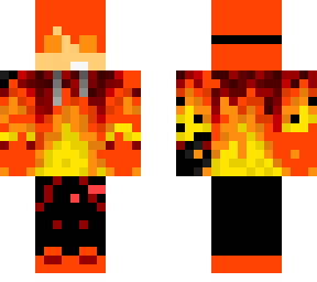 fiery gamer boy