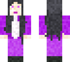 girl in purple sheep onesie