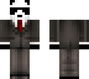 gray suit panda with shades