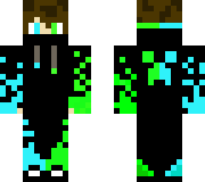 green and blue boy