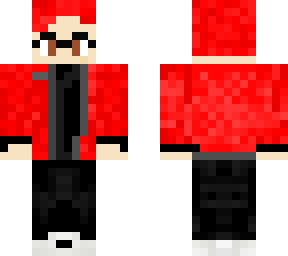 guy in red jacket