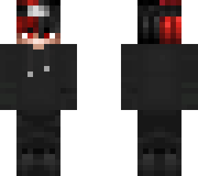 half red half black