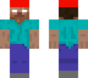 herobrine in a cap