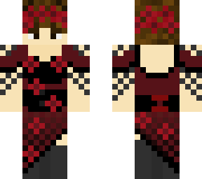 me in red dress( with flowers)