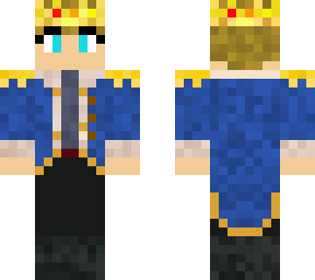 not eret’s skin in blue with changed hair