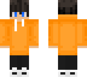 orange hoodie male (blue eyes)