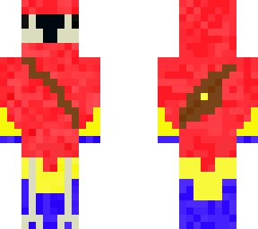 parrot with a bag