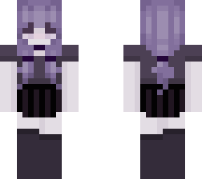 purple piggy tail girl