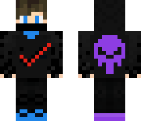 red and blue nike skin