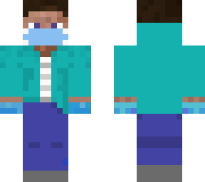 steve with gloves and mask