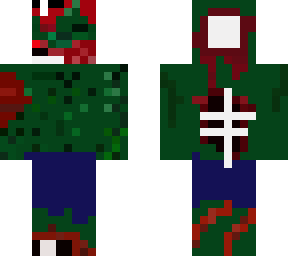 top less beaten up zombie