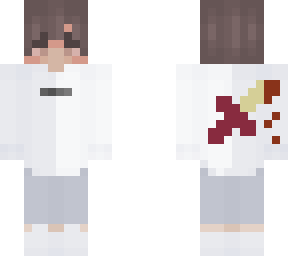 white tshirt boy with bloode