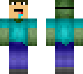 zombie with noob1234 mask