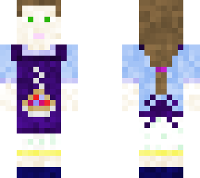 baker girl with pie apron