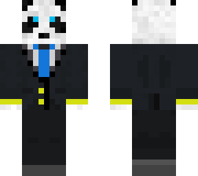 blue tie suit panda