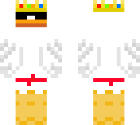 chicken with red eyes crown and glasses(my first skin)