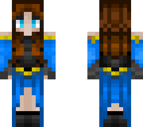 elf girl in blue dress