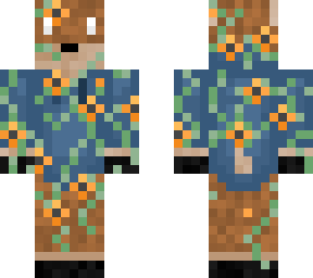 flower infested deer skin