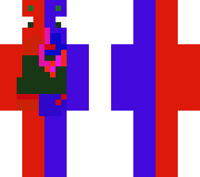 frog skin red and blue