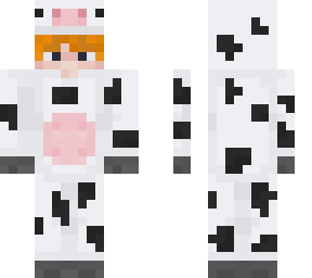 ginger in cow costume