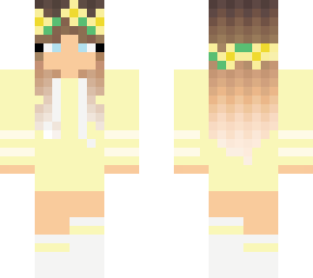 girl in yellow  sweat sheart