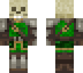 green skeleton soldier